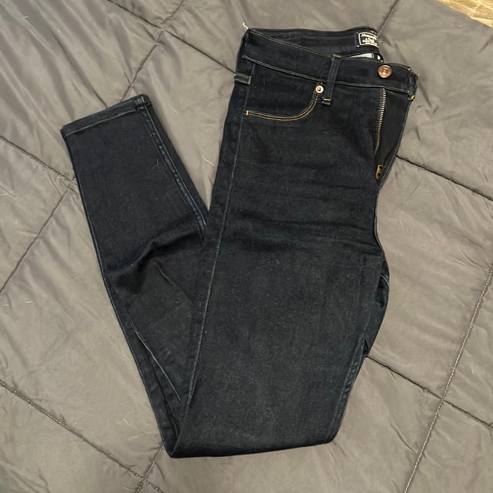 A&F Womens Jegging Jean - dark wash